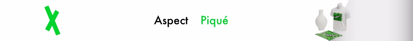 Aspect piqué pour textile, polo maille piquée