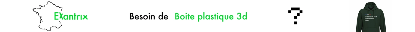 Boite plastique pour rangement avec couvercle