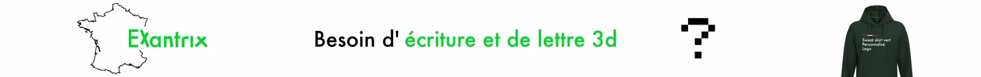 Texte personnalisé ou prénom de porte 3d