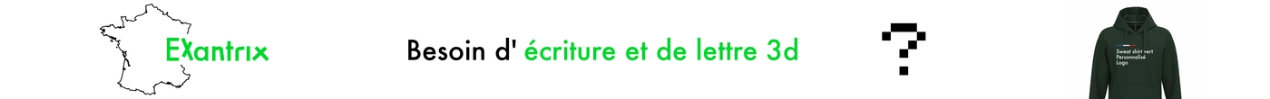 Texte personnalisé ou prénom de porte 3d