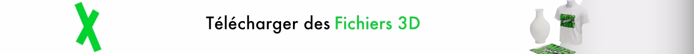 Fichier pour imprimante 3d en stl, 3mf