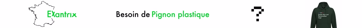 Pignon plastique, engrenage ou crémaillère sur mesure en impression 3D