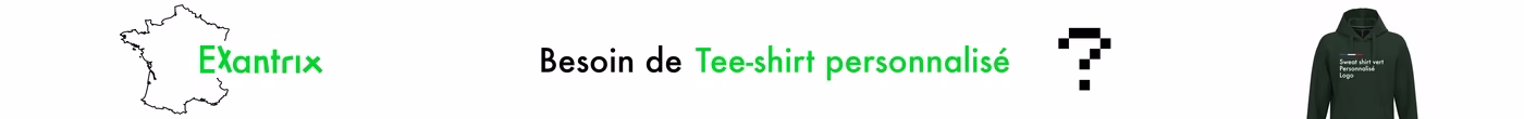 Tee shirt personnalisé homme ou femme avec impression Dtf pas cher