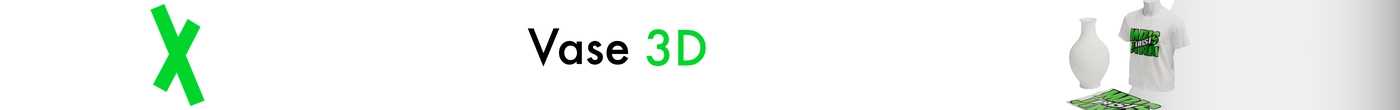Vase 3D pour la décoration intérieure