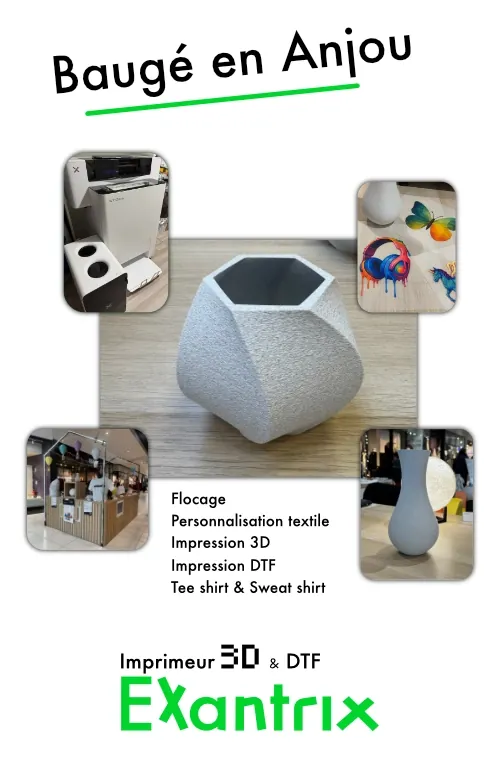 Imprimerie Baugé en Anjou, Marquage textile et impression 3D