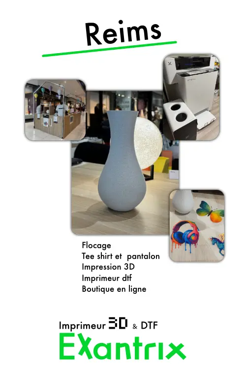 Impression 3d à Reims, dtf textile
