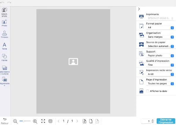 parametre fichier epson