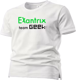 T-shirt personnalisé team geek Exantrix
