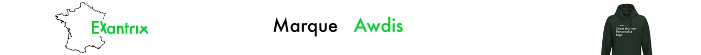 Awdis marque de sweats, vestes à personnalisées