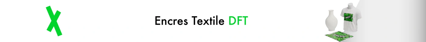 Encre DTF CMJN + B pour textile et vêtement