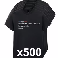Lot 500 tee shirts personnalisés en ligne