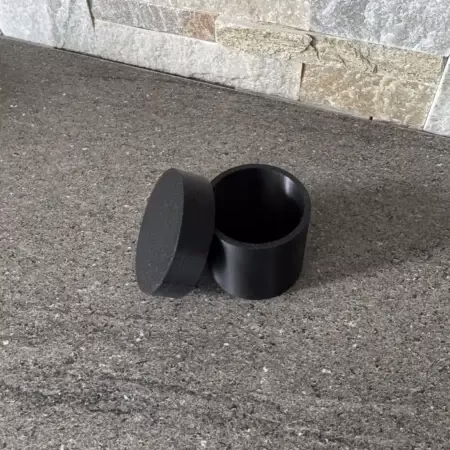 Boite ronde avec couvercle sur mesure en plastique