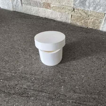 Boite ronde couvercle de fermeture sur mesure en plastique