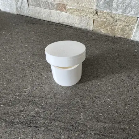 Boite ronde couvercle de fermeture sur mesure en plastique