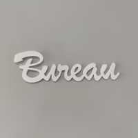 Bureau en 3D, Plaque Murale Décorative à Coller