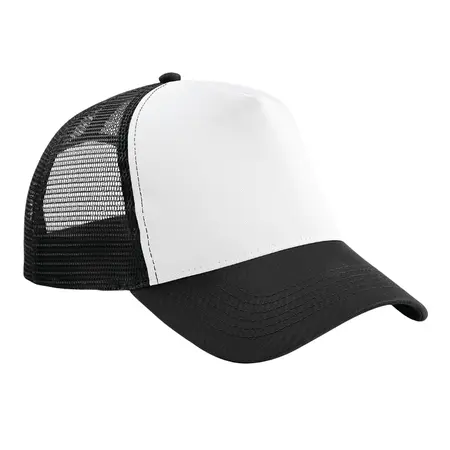 Casquette blanche et noire personnalisée trucker streetwear