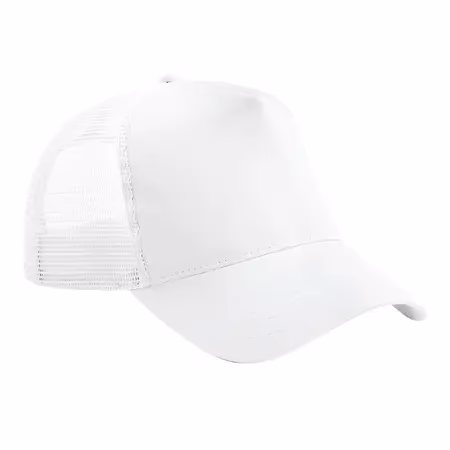Casquette blanche personnalisée trucker avec logo