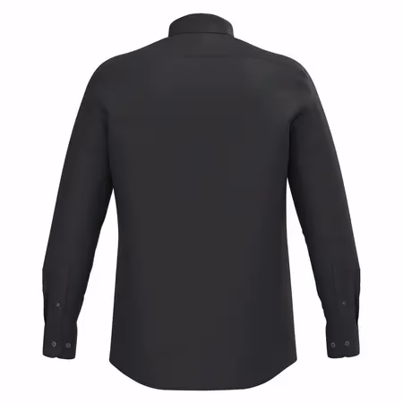 Chemise noire pour commerciaux personnalisé avec logo