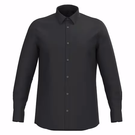 Chemise noire personnalisée pour commerciaux avec logo