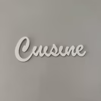 Cuisine en relief impression 3d murale