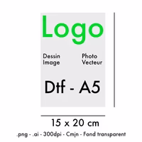 Impression Dtf A5, planche de transfert en 148 x 210mm