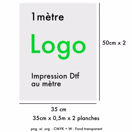 DTF au mètre