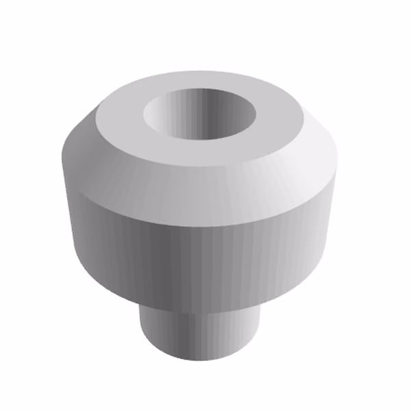 Embout de guidon moto conique en plastique