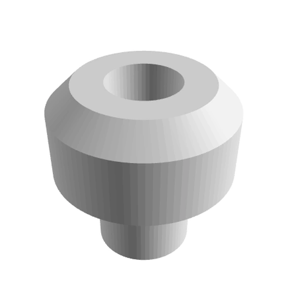 Embout de guidon moto conique en plastique