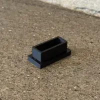 Embout de tube en plastique 3d, Dimension 1 x 2cm