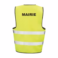 Gilet fluo Mairie personnalisé pour signalisation