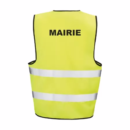 Gilet fluo Mairie personnalisé pour signalisation