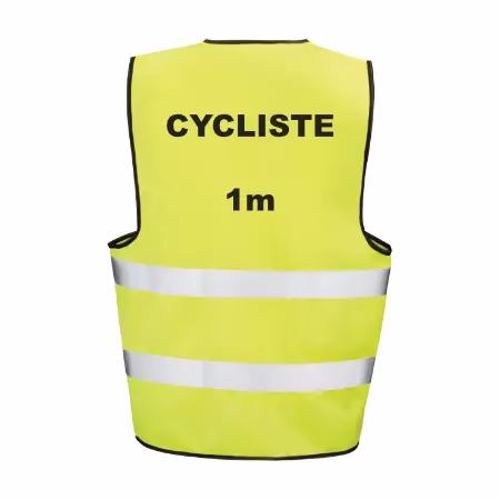 Gilet jaune pour velo fluorescent