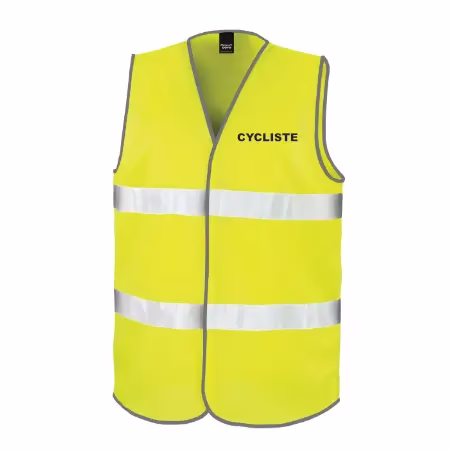 Gilet jaune pour velo fluorescent