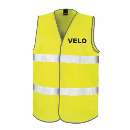 Gilet jaune velo fluorescent et haute visibilité