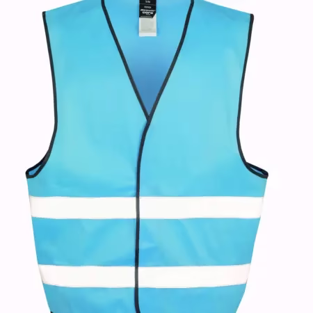 Gilet personnalisé en fluo de sécurité en jaune, orange