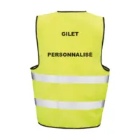 Gilet réfléchissant personnalisé pour la sécurité du personn