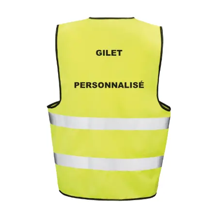 Gilet réfléchissant personnalisé pour la sécurité du personn