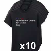 Lot de 10 tee-shirts personnalisés