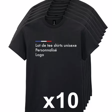 Lot de 10 tee-shirts personnalisés