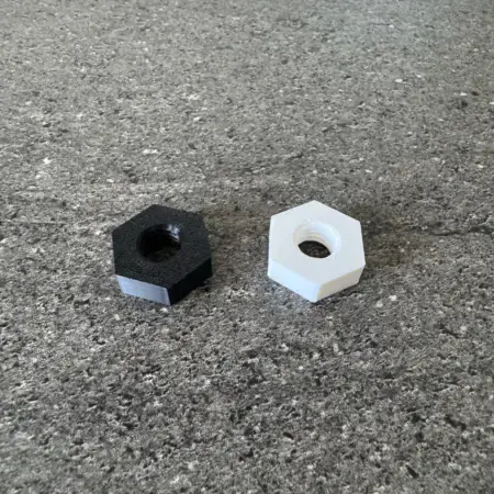 Kit 5 vis et ecrou en plastique