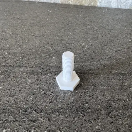 Kit 5 vis et ecrou en plastique
