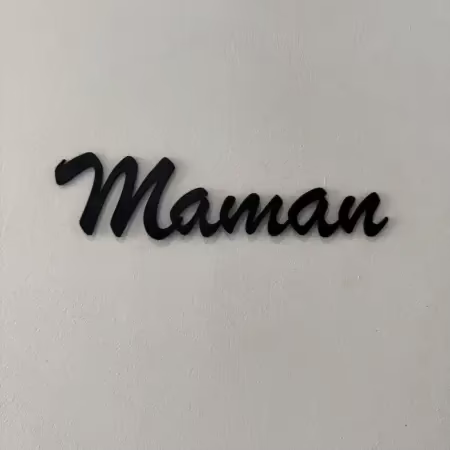 Maman 3d pour signalétique porte