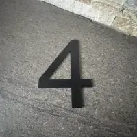 Chiffre en 3d ou uméro en plastique sur mesure