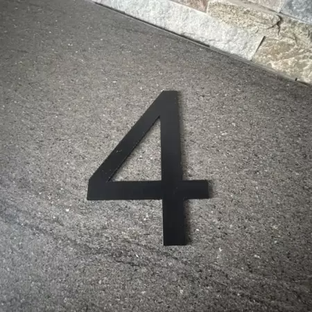 Chiffre en 3d ou uméro en plastique sur mesure