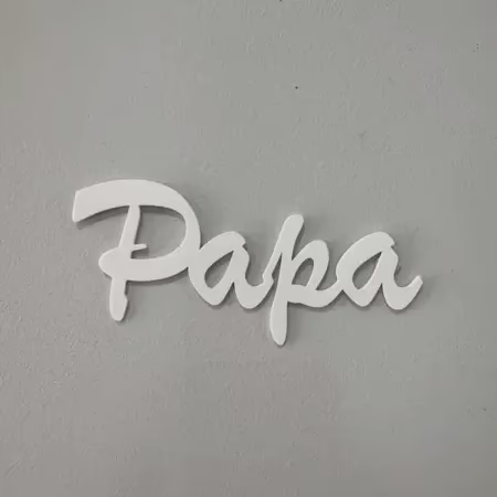Papa 3d pour affichage de porte