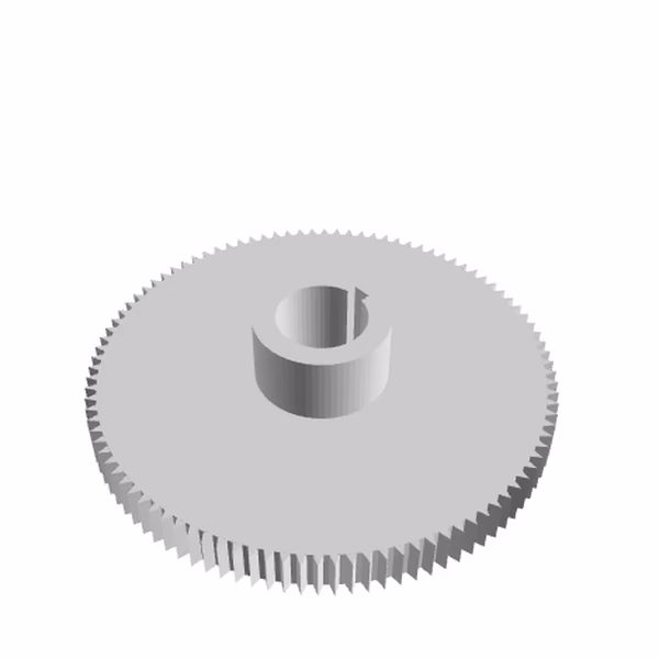 Pignon plastique sur mesure en 3d