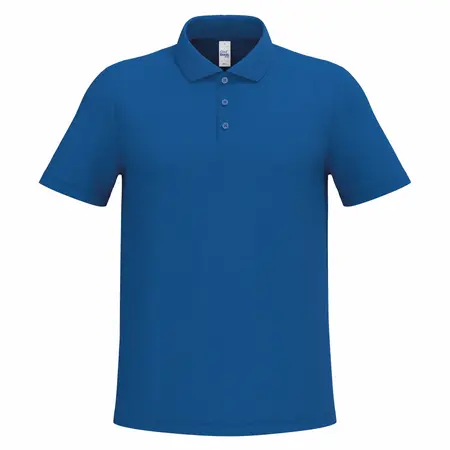 Polo bleu pour homme personnalisé publicitaire