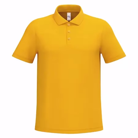 Polo jaune personnalisé homme pour le transport