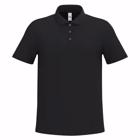 Polo noir personnalisé homme pour entreprise
