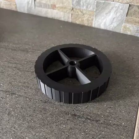 Roulette plastique sur-mesure 3d